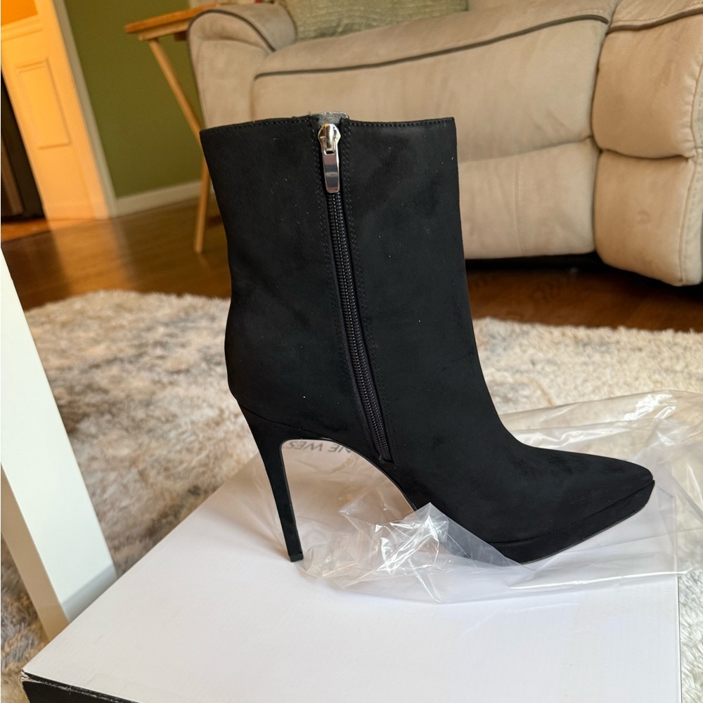 Nine West Black Heeled Boots